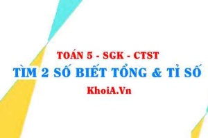 Cách tìm 2 số khi biết hiệu và tỉ số Toán lớp 5 Chân trời sáng tạo